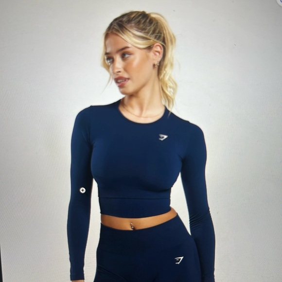 Gymshark Tops - Every day seamless, long sleeve crop top